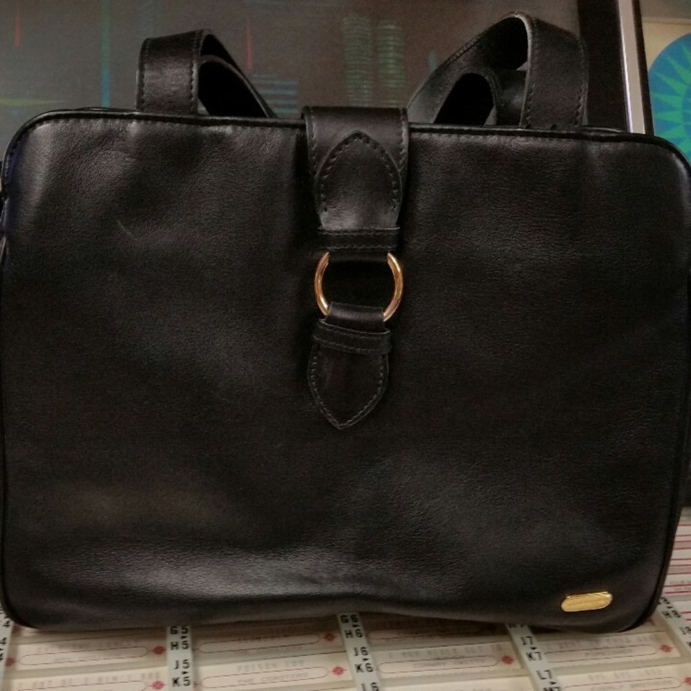 Liz Claiborne Black Leather Bag